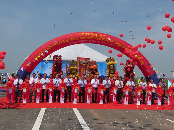 Dự án Quốc lộ 1 qua Quảng Trị: Thông xe trước hạn
